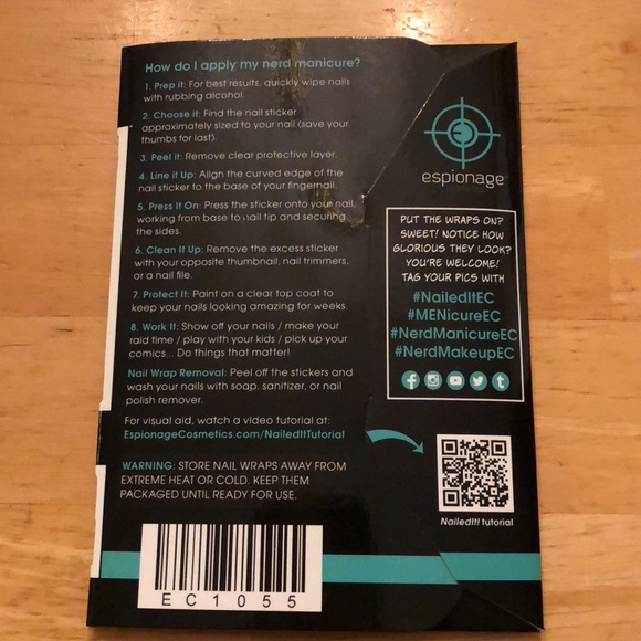 Espionage Cosmetics Light Cycle Nail Wrap - Picture 2 of 3